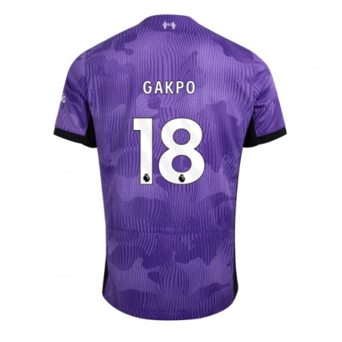 Fotballdrakt Herre Liverpool Cody Gakpo #18 Tredjedrakt 2023-24 Kortermet